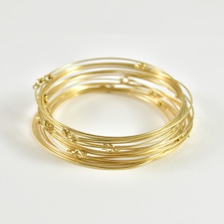 JONC FIN ACIER INOXYDABLE GOLD PETIT PRIX