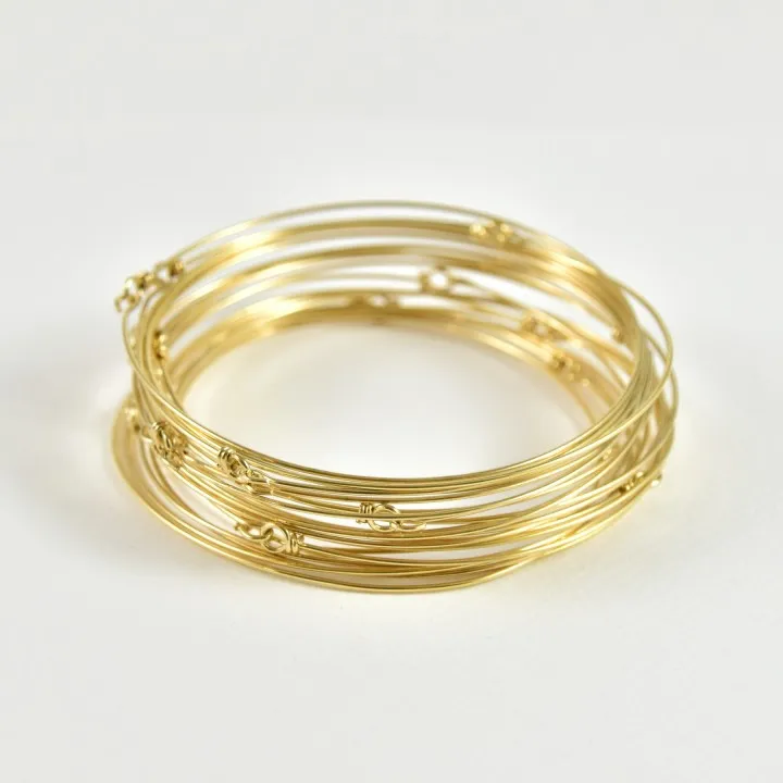 JONC FIN ACIER INOXYDABLE GOLD PETIT PRIX