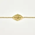 BRACELET MADONE OVALE ACIER INOXYDABLE GOLD PETIT PRIX