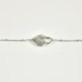 BRACELET COEUR AMOUR ACIER INOXYDABLE SILVER PETIT PRIX