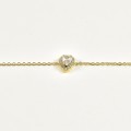 BRACELET GOUTE STRASS ACIER INOXYDABLE GOLD PETIT PRIX