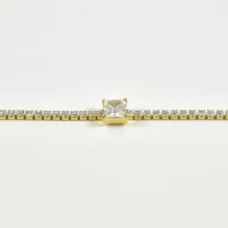BRACELET TOTAL STRASS ACIER INOXYDABLE GOLD PETIT PRIX