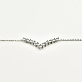 BRACELET VAGUE STRASS ACIER INOXYDABLE SILVER PETIT PRIX