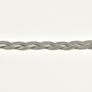 BRACELET DOUBLE MAILLE SERPENT ACIER INOXYDABLE SILVER PETIT PRIX