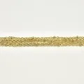 BRACELET PERLES GRIS METALLISE MEDAILLON ACIER INOX GOLD PETIT PRIX