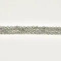 BRACELET PERLES GRIS METALLISE MEDAILLON ACIER INOX GOLD PETIT PRIX