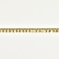 BRACELET PERLES GRIS METALLISE MEDAILLON ACIER INOX GOLD PETIT PRIX