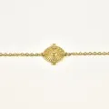 BRACELET COEUR SACRE STRASS ACIER INOXYDABLE GOLD PETIT PRIX