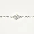 BRACELET COEUR SACRE STRASS ACIER INOXYDABLE SILVER PETIT PRIX