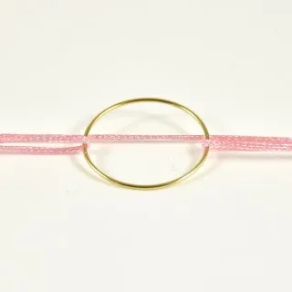 BRACELET CORDON ROSE CERCLE FIN ACIER INOXYDABLE GOLD PETIT PRIX