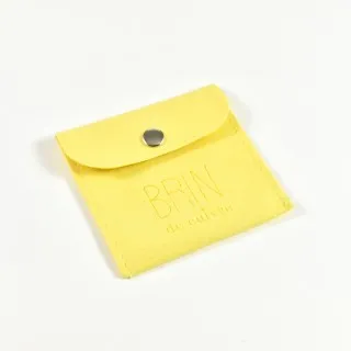 POCHETTE CADEAU TISSU JAUNE PAS CHERE