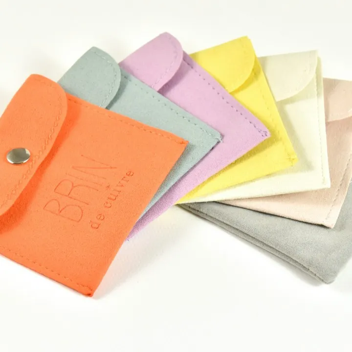 POCHETTE CADEAU TISSU JAUNE PAS CHERE
