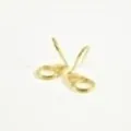 BOUCLES MENOTTES ETOILES ACIER INOXYDABLE GOLD PETIT PRIX