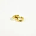 BOUCLES CREOLES EPAISSES ACIER INOXYDABLE GOLD PETIT PRIX