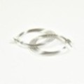 BOUCLES CREOLES SEPT ANNEAUX FINS ACIER INOXYDABLE SILVER PETIT PRIX