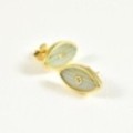 BOUCLES ANNEAUX ENTRELACES ACIER INOXYDABLE SILVER PETIT PRIX