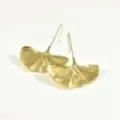 BOUCLES LONGUE FEUILLE ACIER INOXYDABLE GOLD PETIT PRIX