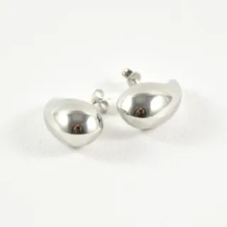 BOUCLES GOUTTES ACIER INOXYDABLE SILVER PETIT PRIX