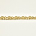 BRACELET PERLES GRIS METALLISE MEDAILLON ACIER INOX GOLD PETIT PRIX