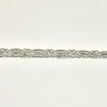 BRACELET PERLES GRIS METALLISE MEDAILLON ACIER INOX GOLD PETIT PRIX