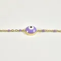 BRACELET PERLES GRIS METALLISE MEDAILLON ACIER INOX GOLD PETIT PRIX