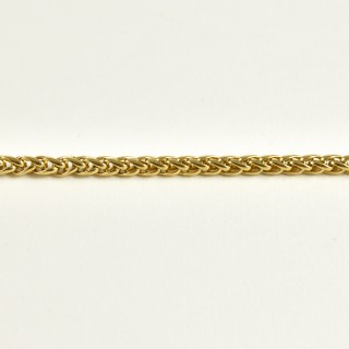 BRACELET PERLES GRIS METALLISE MEDAILLON ACIER INOX GOLD PETIT PRIX