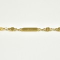 BRACELET PASTILLES RONDES ET RECTANGLE ACIER INOX GOLD PETIT PRIX
