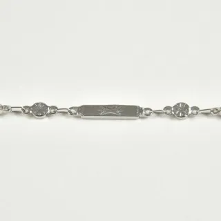 BRACELET PASTILLES RONDES ET RECTANGLE ACIER INOX SILVER PETIT PRIX