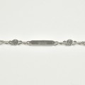BRACELET PASTILLES RONDES ET RECTANGLE ACIER INOX SILVER PETIT PRIX