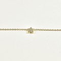 BRACELET PERLES GRIS METALLISE MEDAILLON ACIER INOX GOLD PETIT PRIX