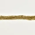 BRACELET PERLES GRIS METALLISE MEDAILLON ACIER INOX GOLD PETIT PRIX