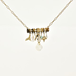 COLLIER MAILLE SERPENT ACIER INOXYDABLE GOLD PETIT PRIX
