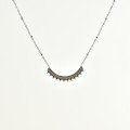 COLLIER ARC DE CERCLE PERLES ACIER INOXYDABLE SIVLER PETIT PRIX