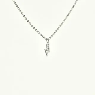 COLLIER ECLAIR STRASS ACIER INOXYDABLE SILVER PETIT PRIX