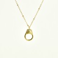 COLLIER CADENAS ETOILE ACIER INOXYDABLE GOLD PETIT PRIX