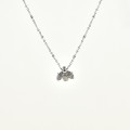 COLLIER ABEILLE STRASS ACIER INOXYDABLE SILVER PETIT PRIX