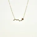 COLLIER ETOILE FILANTE STRASS ACIER INOXYDABLE GOLD PETIT PRIX