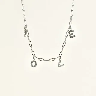 COLLIER ROND COEUR STRASS MAMAN ACIER INOXYDABLE SILVER PETIT PRIX