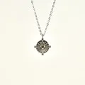 COLLIER COEUR SACRE STRASS ACIER INOXYDABLE SILVER PETIT PRIX