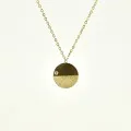 COLLIER ROND GRAVE STRASS ACIER INOXYDABLE GOLD PETIT PRIX