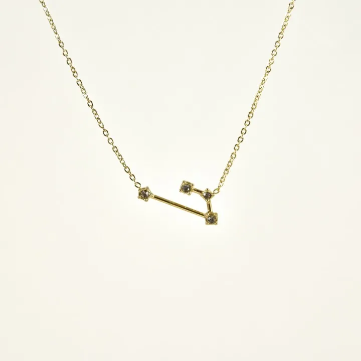 COLLIER CONSTELLATION BELIER ACIER INOXYDABLE GOLD PETIT PRIX