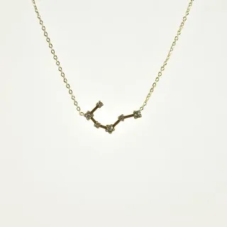 COLLIER CONSTELLATION TAUREAU ACIER INOXYDABLE GOLD PETIT PRIX