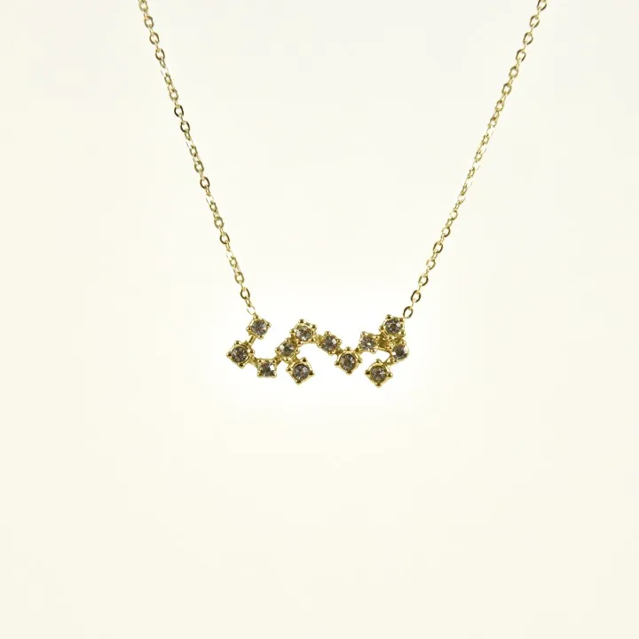 COLLIER CONSTELLATION SCOPRION ACIER INOXYDABLE GOLD PETIT PRIX