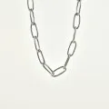 COLLIER GROSSE MAILLE ACIER INOXYDABLE SILVER PETIT PRIX