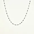 COLLIER PERLES NOIRES ACIER INOXYDABLE GOLD PETIT PRIX