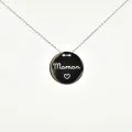 SAUTOIR MAMAN COEUR ACIER INOXYDABLE SILVER PETIT PRIX