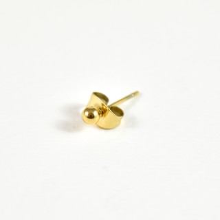 PUCE BOULE CINTYA ACIER INOXYDABLE GOLD PETIT PRIX