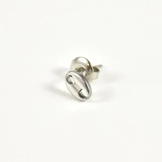 BOUCLE GRAIN DE CAFE ACIER INOXYDABLE SILVER PETIT PRIX