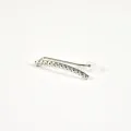PUCE TIGE EFFET PERLES ACIER INOXYDABLE SILVER PETIT PRIX