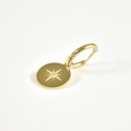 BOUCLE ETOILE STRASS ACIER INOXYDABLE GOLD PETIT PRIX